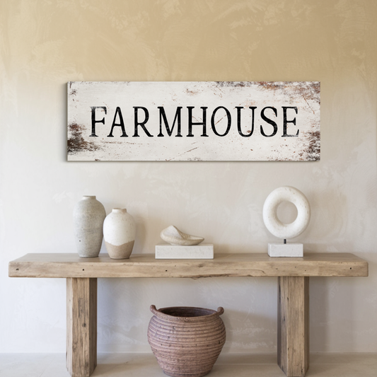 Farmhouse Sign - light